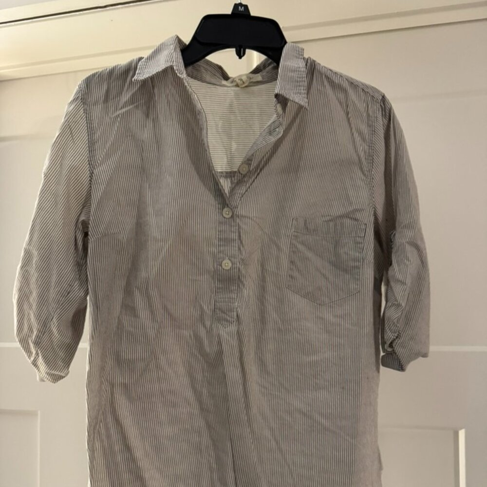 Forever 21 Striped Button-Down Blouse – Size L